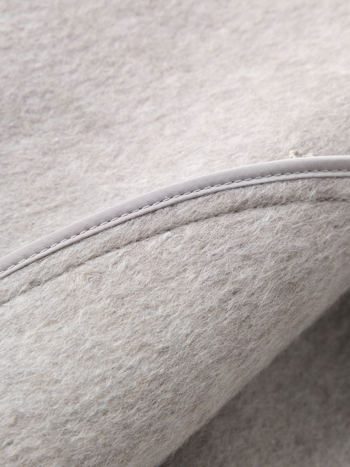 Gray Wool Hooded Tie-Belt Midi Coat