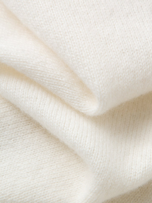 Load image 1 in gallery view. White Slim Fit Cashmere Sweater 599A133005Q