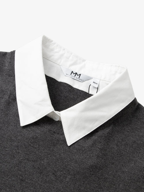 Load image 1 in gallery view. Short Sleeve Layered-Look Top