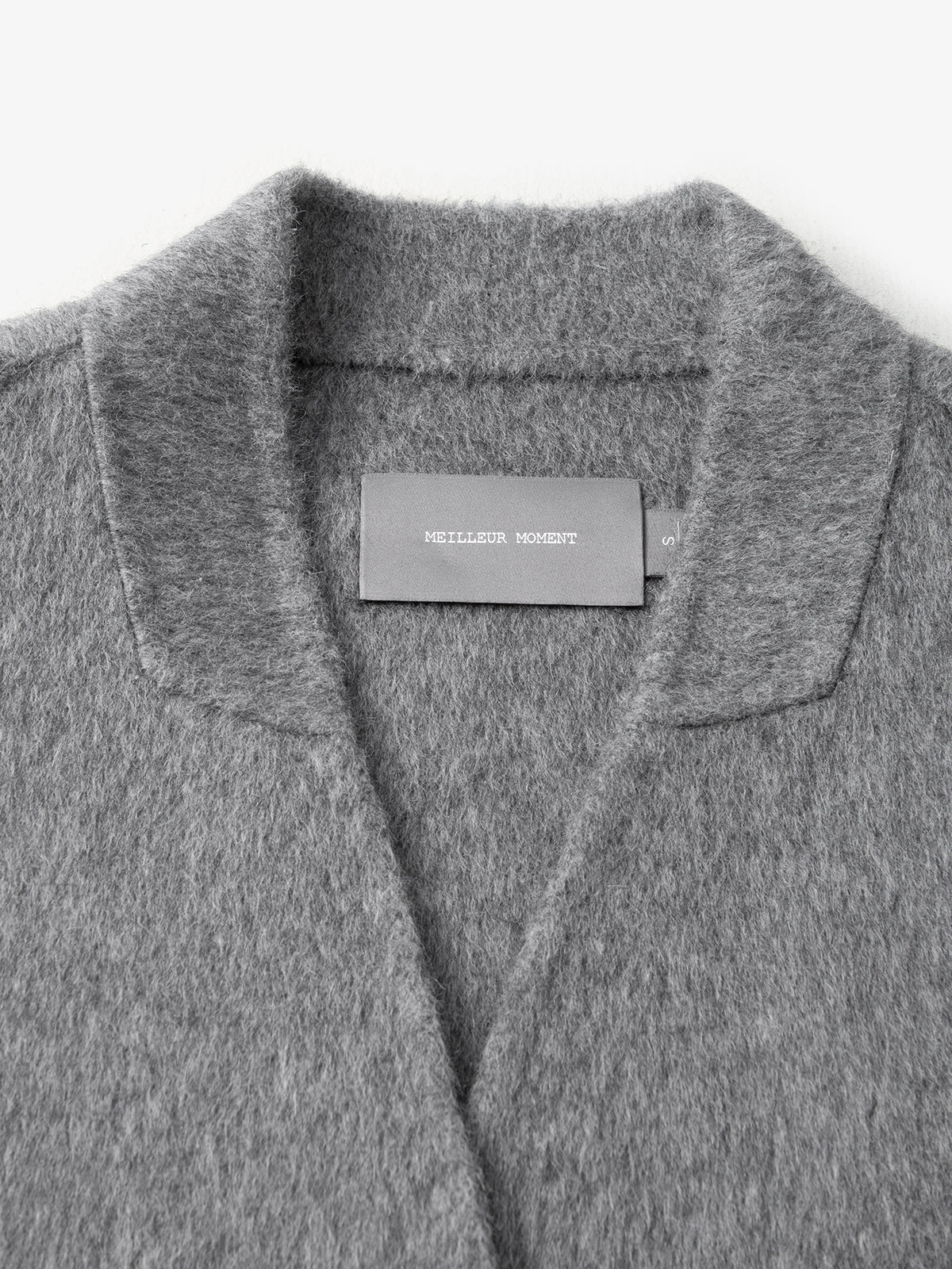 Wool Double-Breasted Wool Coat with Scarf