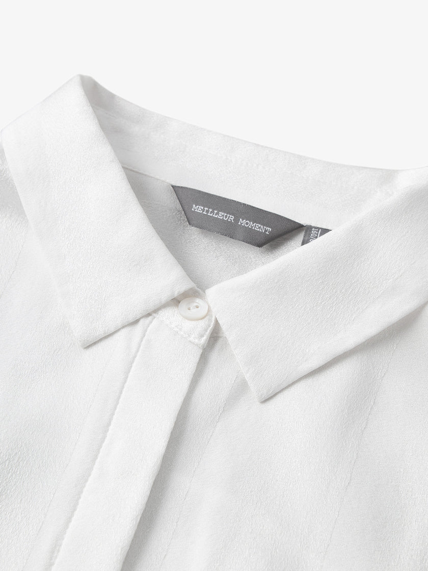 Half Sleeves 100% Silk Shirt