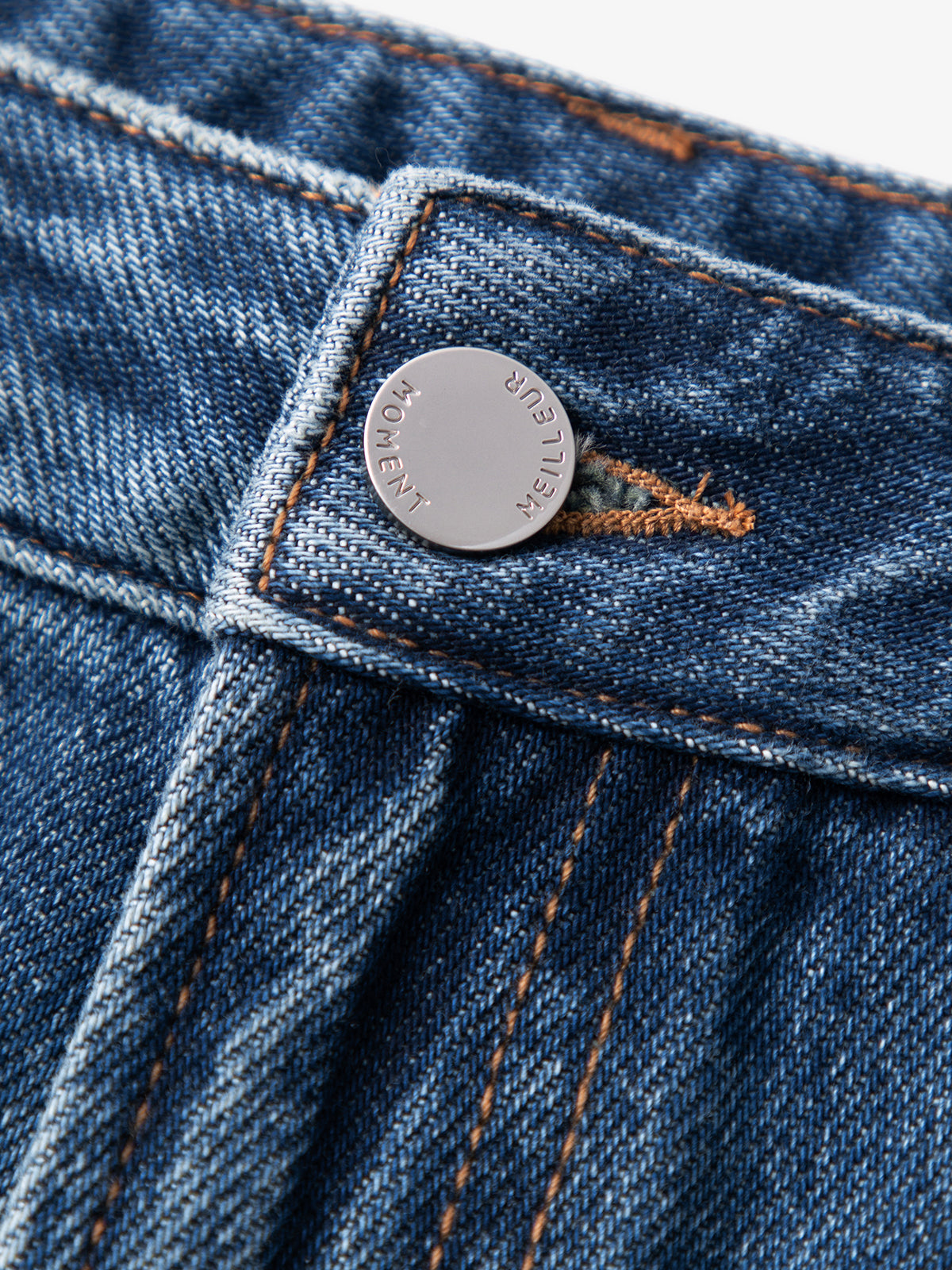 Cotton Straight-Leg Denim Jeans