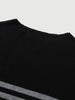 Blusa listrada de manga comprida justa