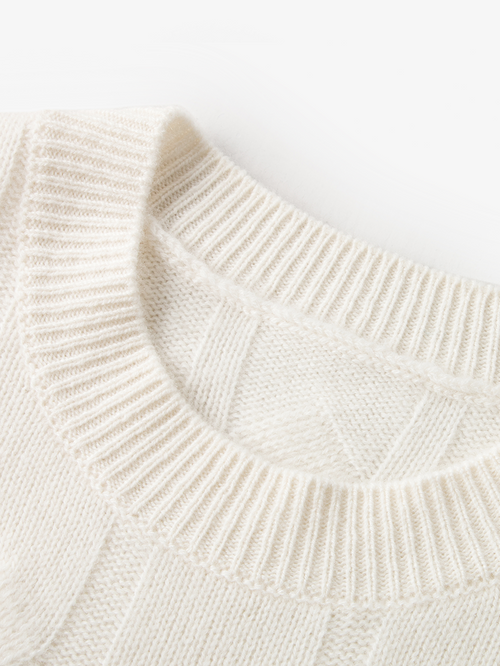 Load image 1 in gallery view. Cable Knit Pure Cashmere Sweater