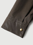 Matte Crinkle Leather Jacket