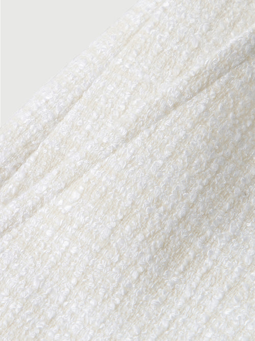 Load image 1 in gallery view. Lightweight Wool-Blend Plaid Shorts in Alabaster
