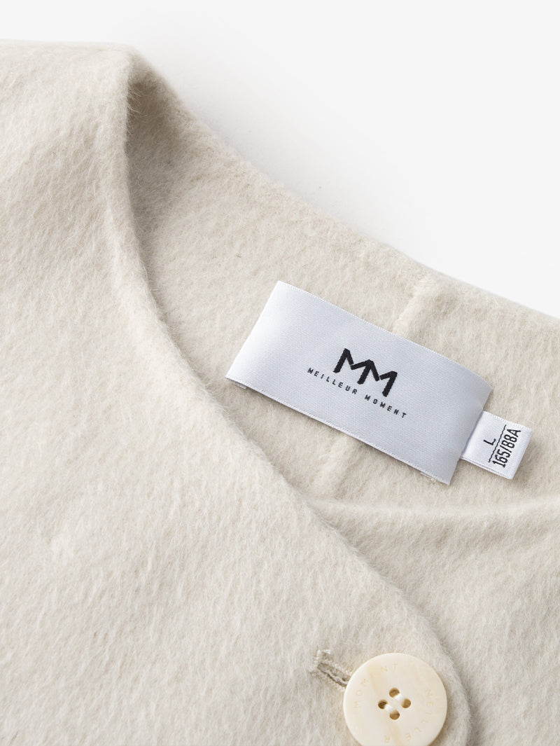 Wool Coat with Scarf