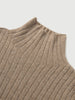Turtleneck Cashmere Sweater Snow Mocha