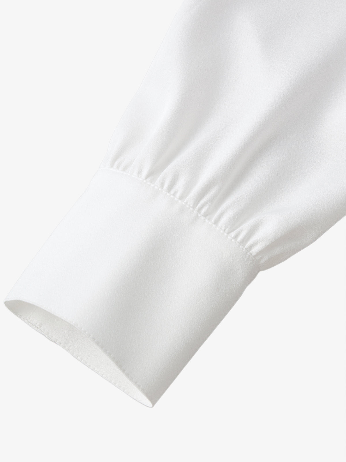 Tie Neck Acetate Blend Blouse