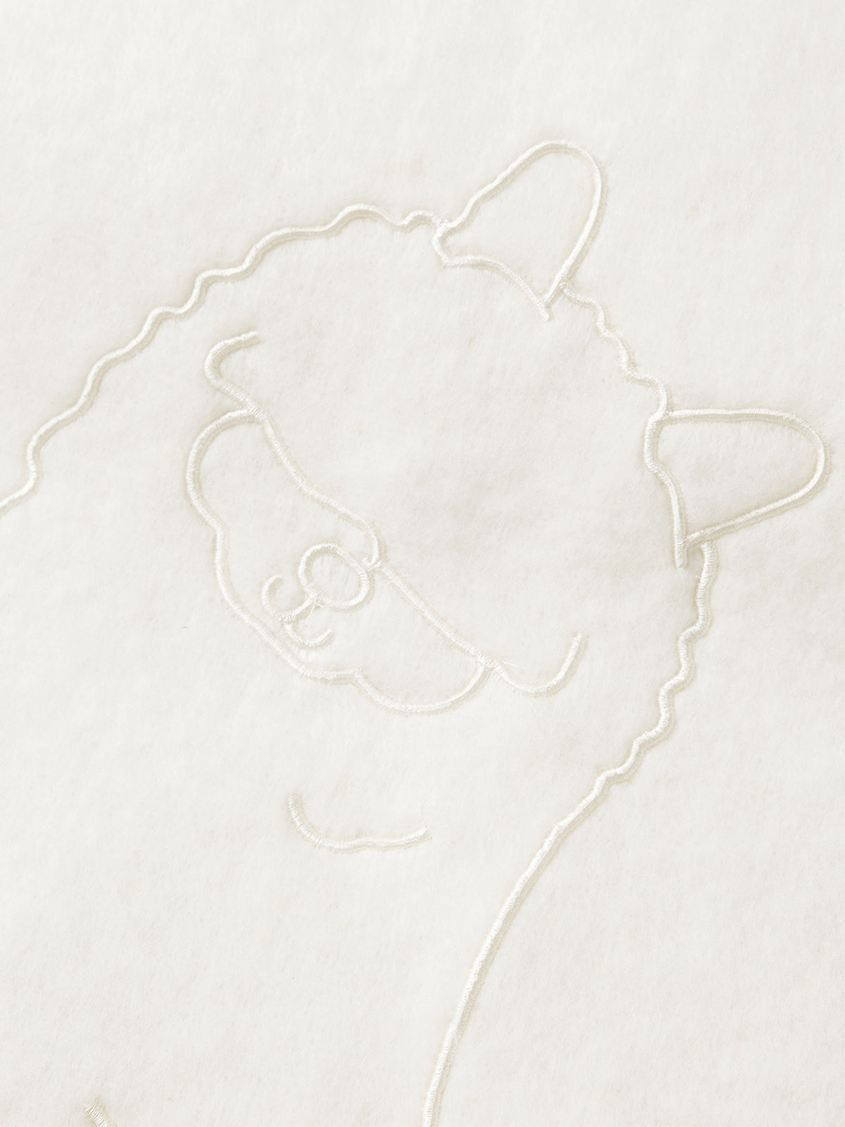 Off-White Animal Print Wool Blend Scarf