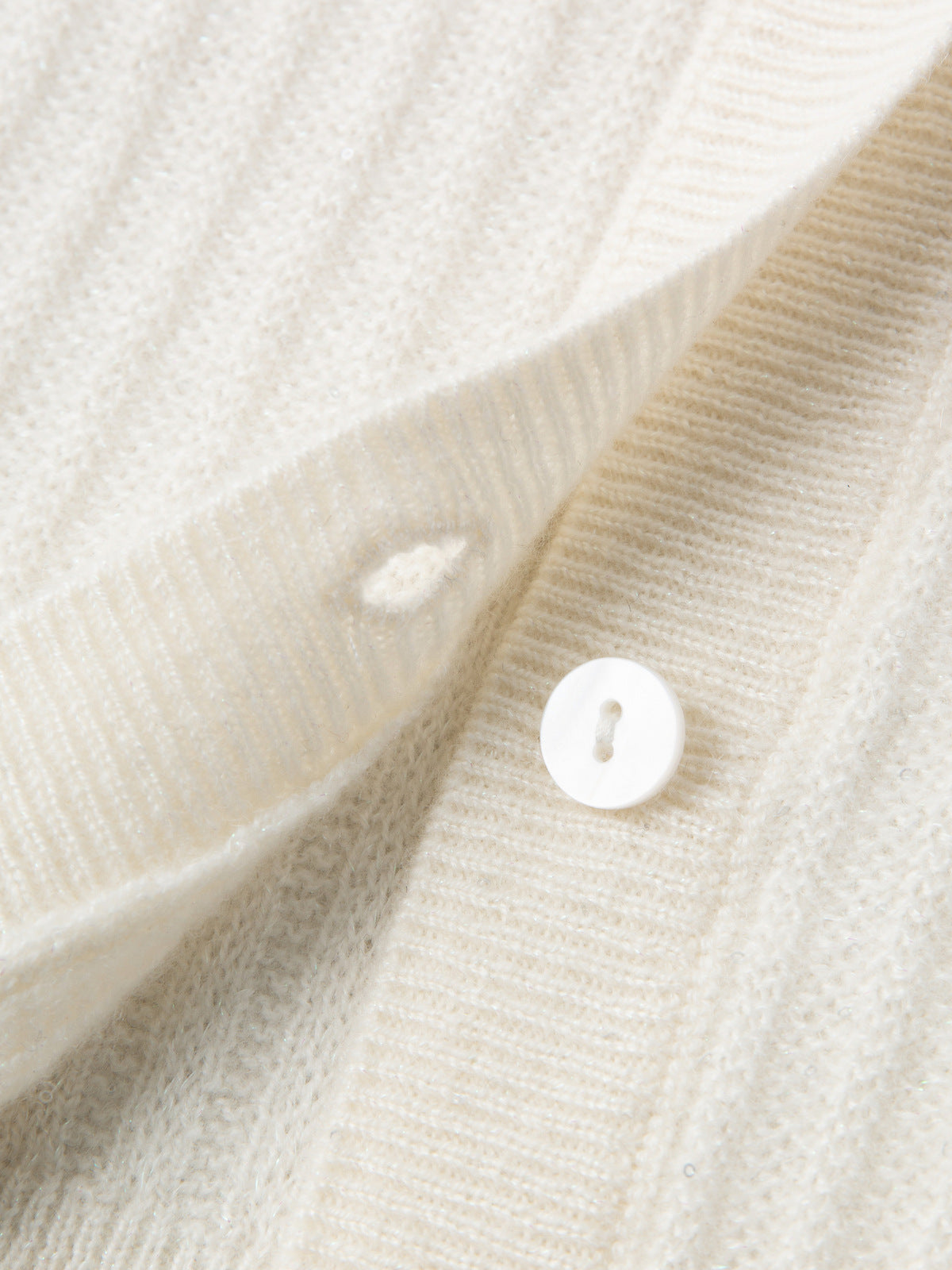 Rib Cashmere Cardigan