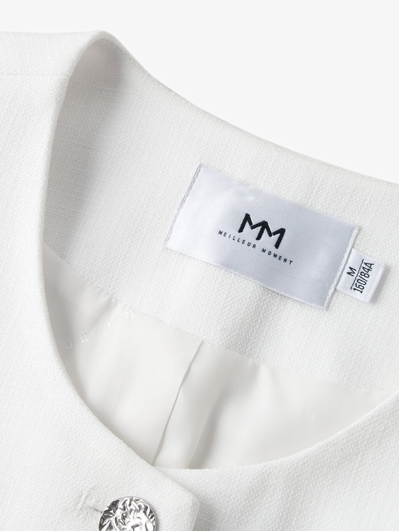 Tweed Cropped Jacket - MEILLEUR MOMENT OFFICIAL STORE NEW YORK 