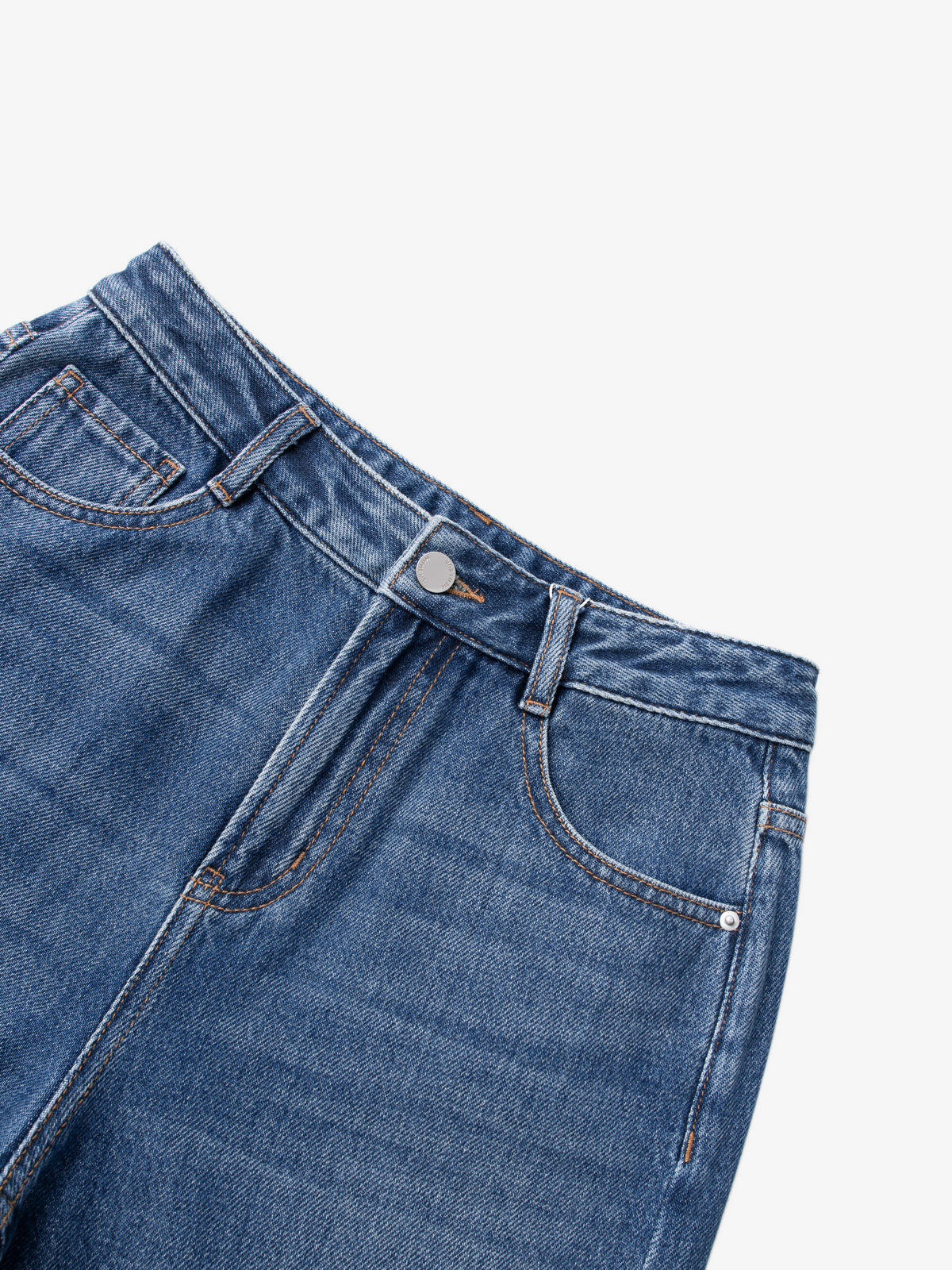 Straight Fit Pure Cotton Jeans