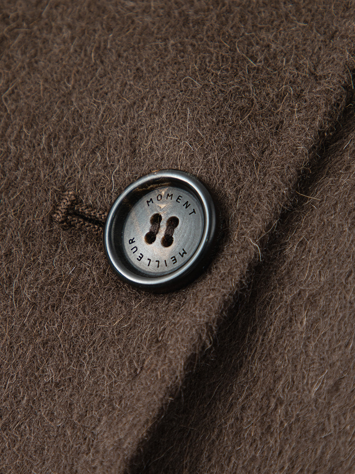 Wool-Camel Blend Tie-Belt Coat