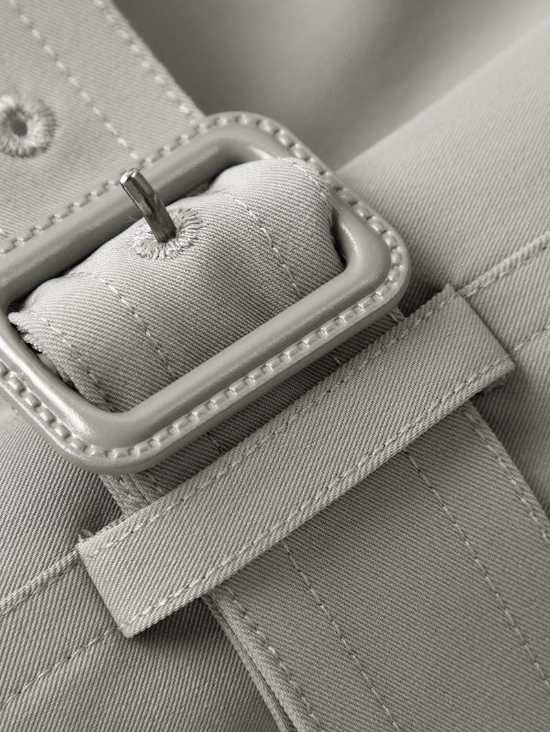 Notch Lapel Trench Coat