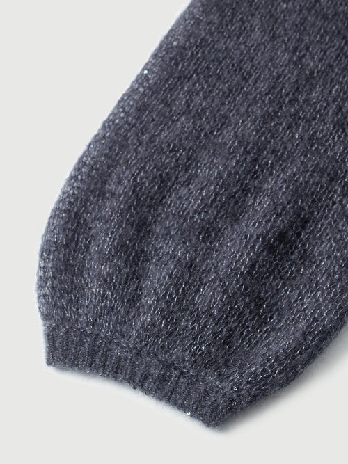 Load image 1 in gallery view. Lightweight Silk-Cashmere Sequin Knit Sweater