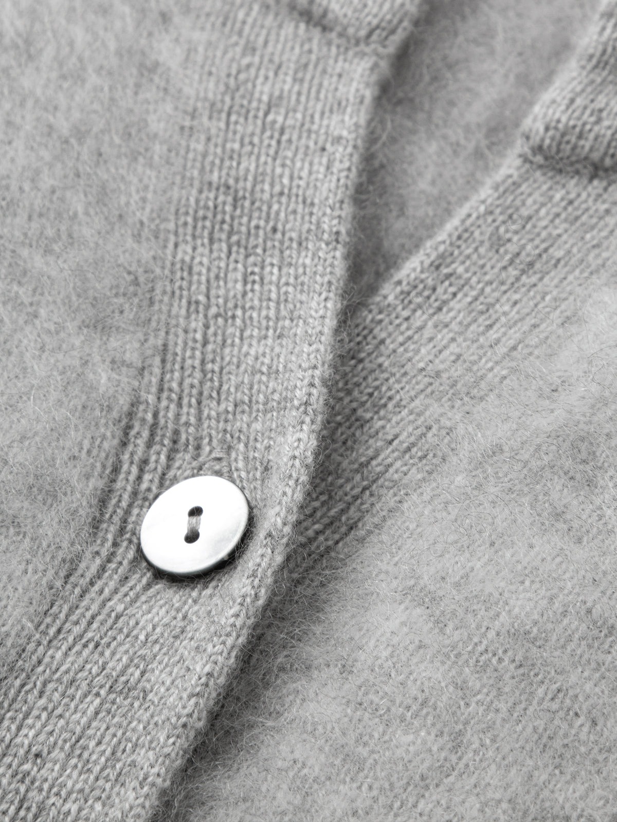 Pure Cashmere Structured-Shoulder Cardigan