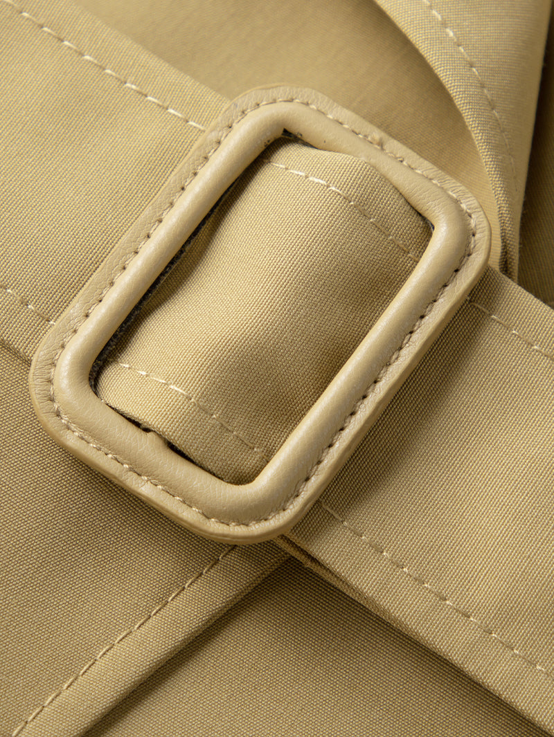 Oversized Collar Trench Coat