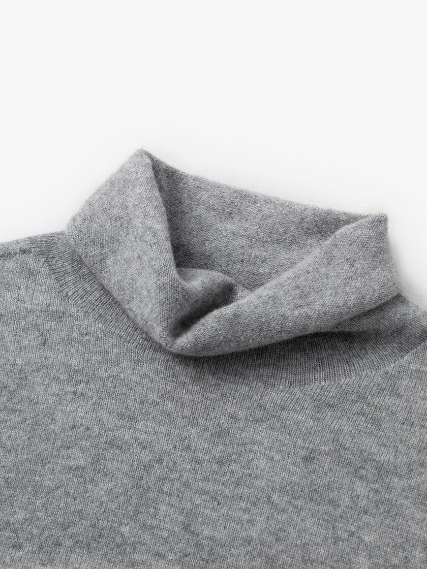 Gray Slim Fit Pure Cashmere Sweater 599A333004Q