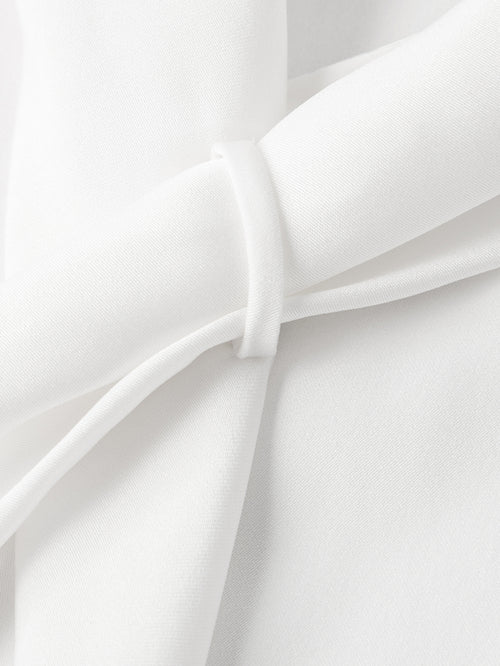 Load image 1 in gallery view. Tie Neck Silk Blouse - MEILLEUR MOMENT OFFICIAL STORE NEW YORK 