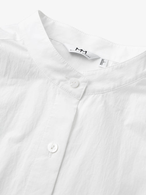 Load image 1 in gallery view. Stand Collar Cotton Long Shirt