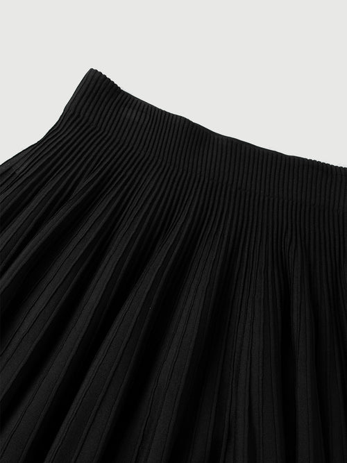 Load image 1 in gallery view. Sheer Pleated Midi Skirt