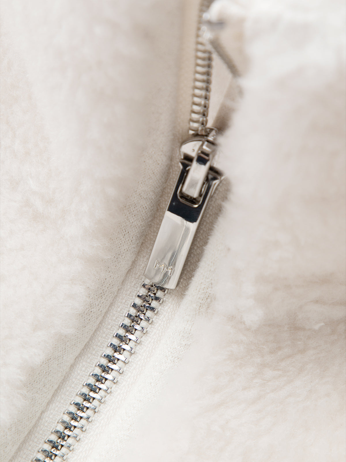 Pure Wool Zipper Fluffy Coat