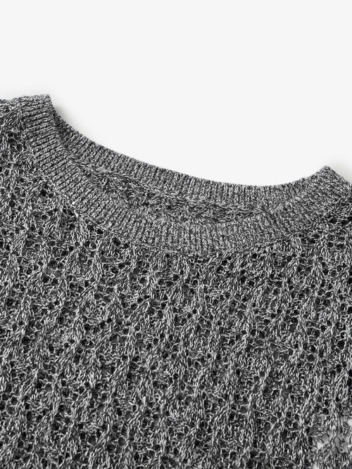 Load image 1 in gallery view. Open Knit Sweater
