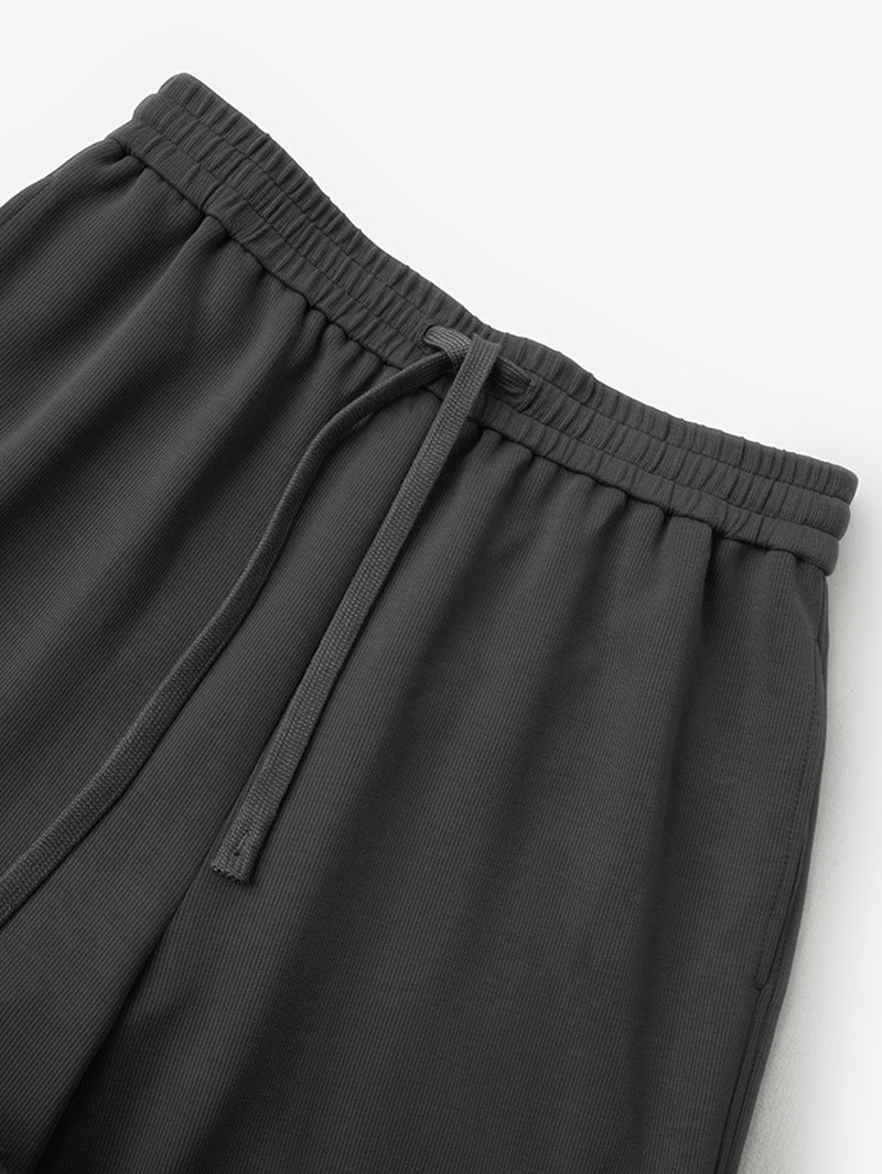 Straight-Fit Drawstring Trousers