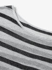 Oversized Striped Knit Pullover