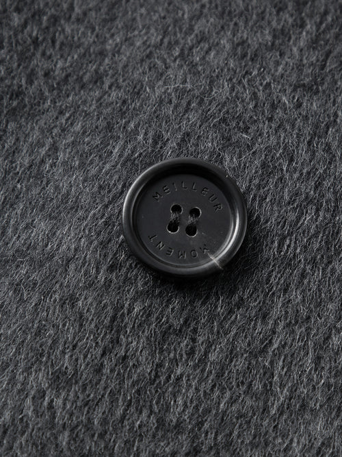 Load image 1 in gallery view. Pure Wool Wide-Collar Short Coat