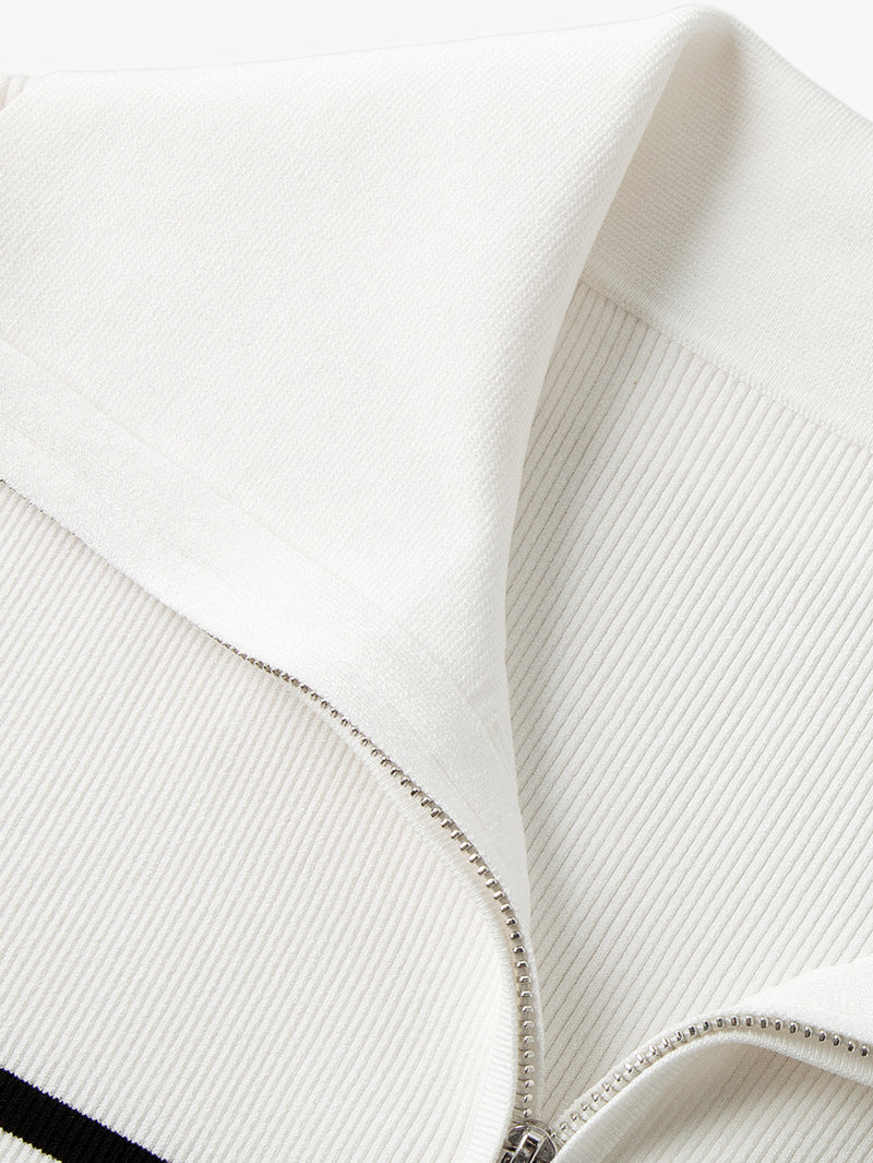 Striped Knit Cardigan - MEILLEUR MOMENT OFFICIAL STORE NEW YORK 