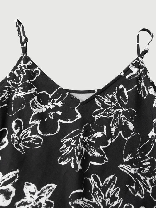 Load image 1 in gallery view. Floral Lyocell Slip Dress
