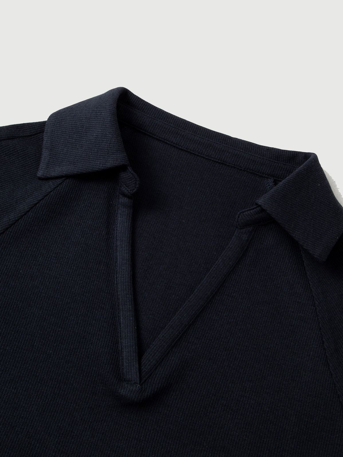 Slim-Fit V-Neck Short-Sleeve Polo Shirt