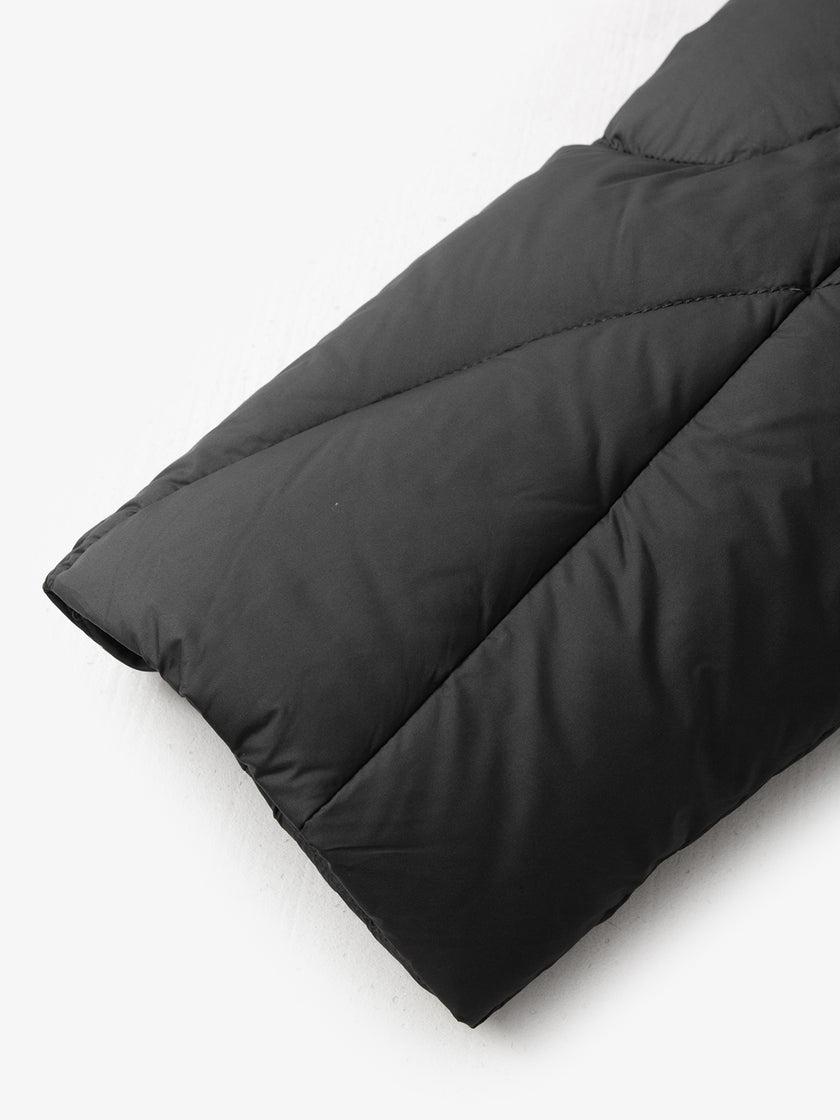 Long Down Jacket with Hood