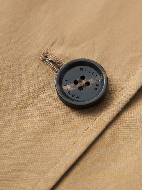 Load image 1 in gallery view. Beltless Trench Coat with Throat Latch