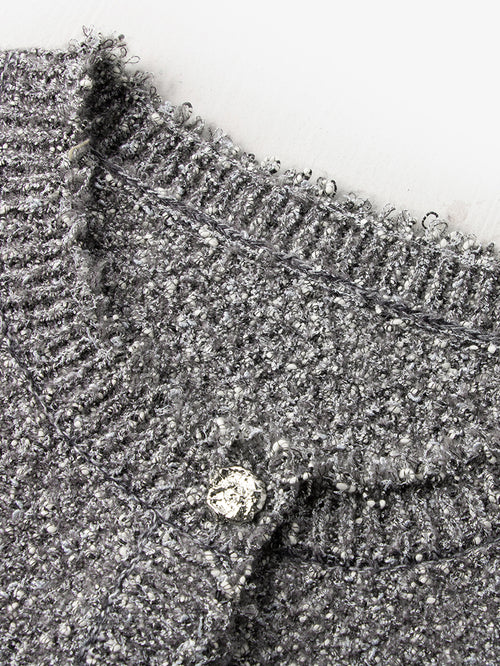 Load image 1 in gallery view. Tweed Knit Vest