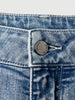 Flared Cotton Denim Pants