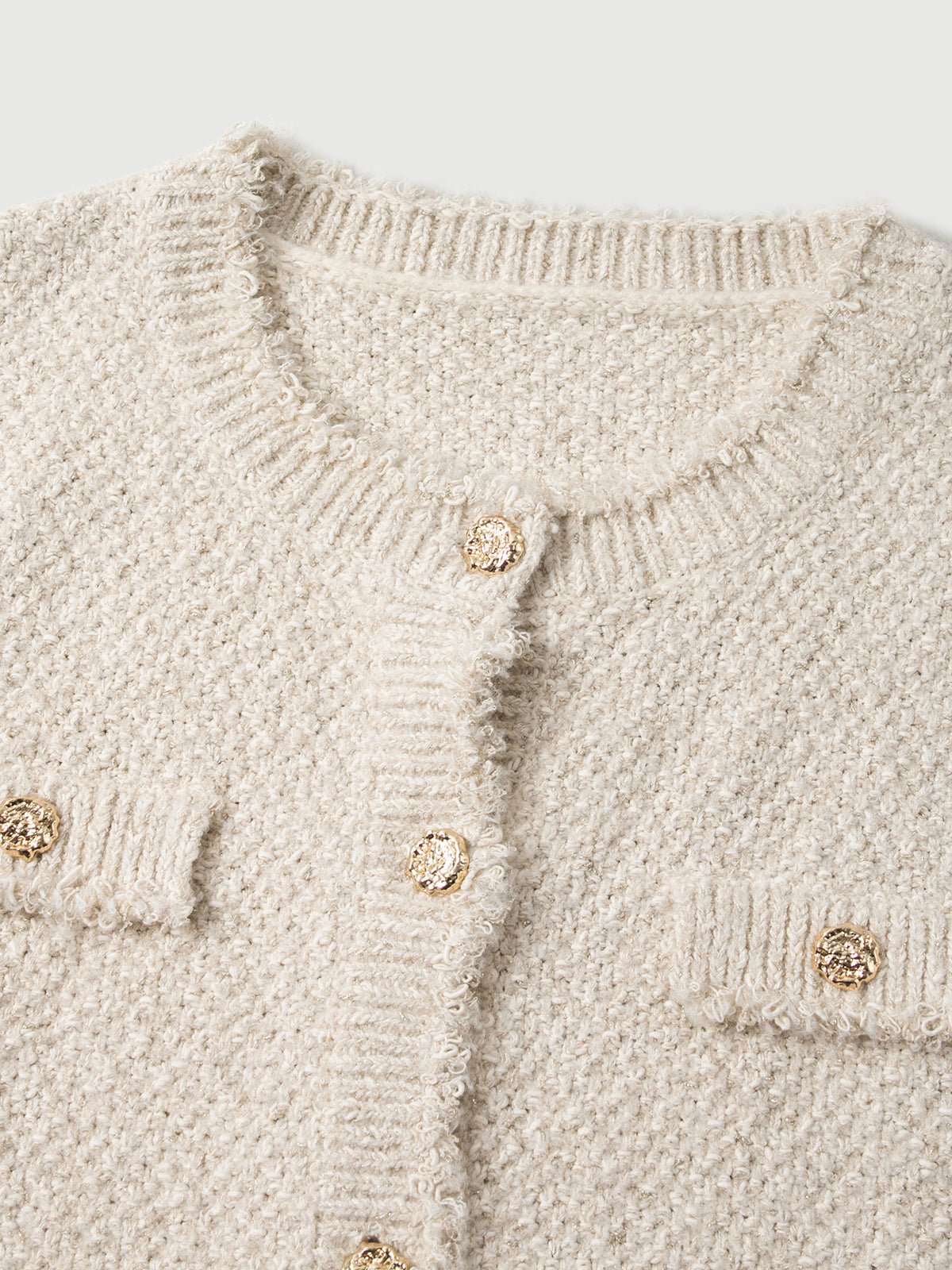 Beige Knit Vest