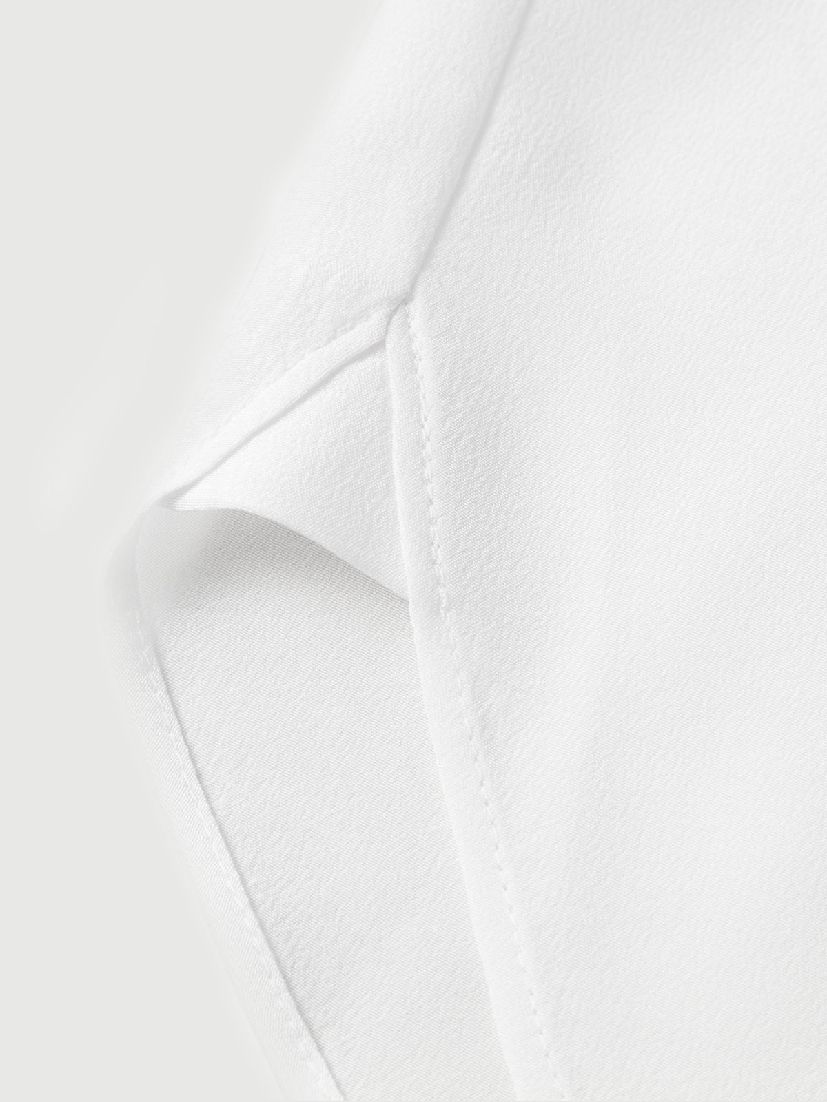 100% Mulberry Silk Relaxed-Fit Drop-Shoulder Lapel Three-Quarter Sleeve Shirt