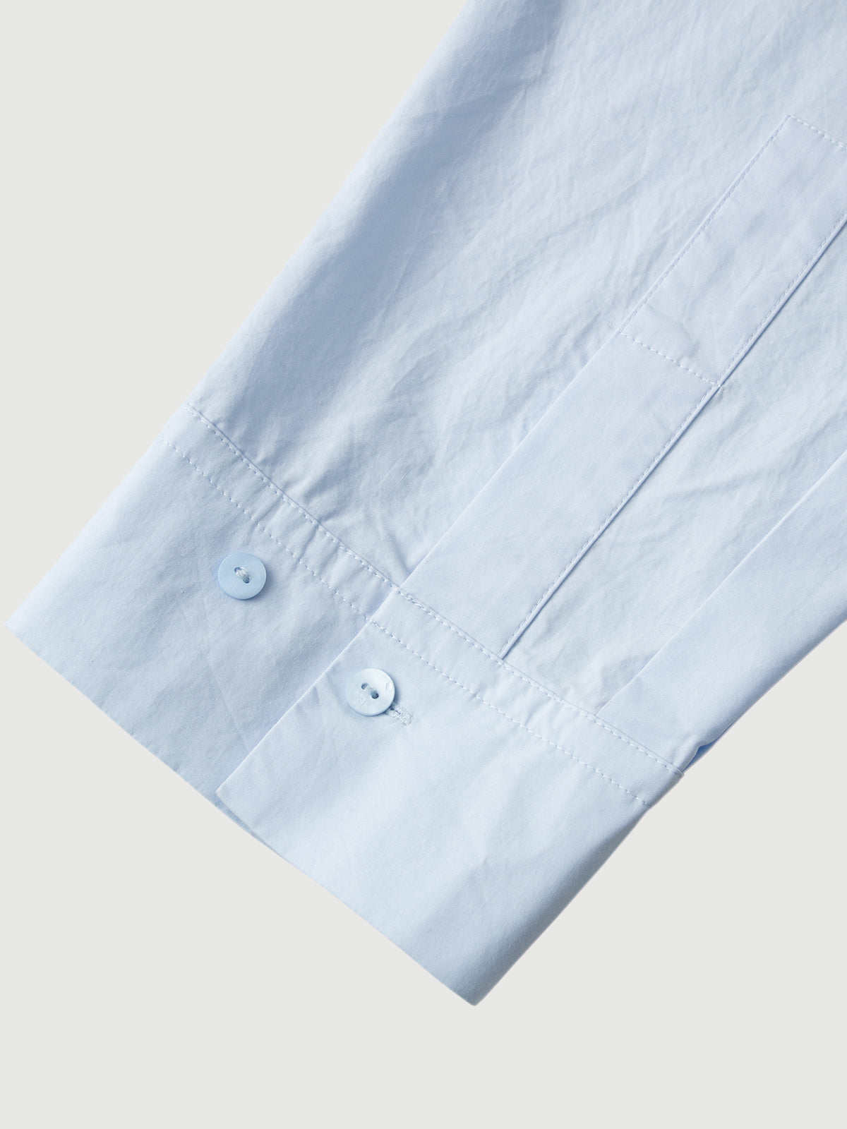 Cotton Point-Collar Necktie Shirt