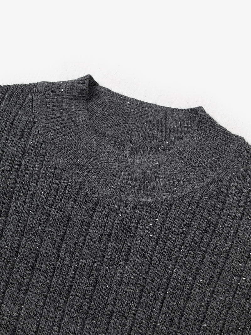 Short-Sleeved Wool Sweater