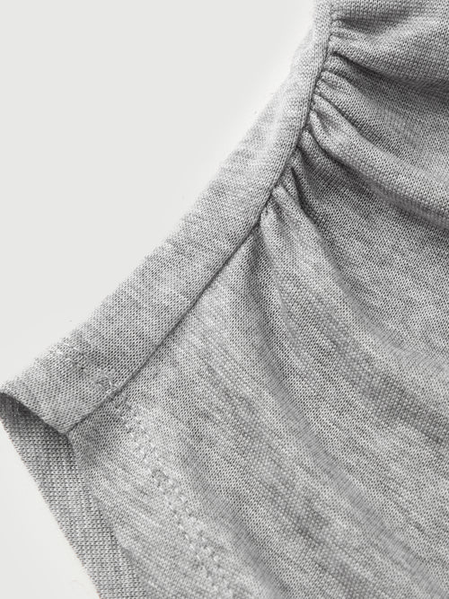 Load image 1 in gallery view. Close-up of gray fabric with a white background