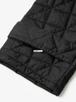 Women's Black Stand Collar Winter Long Padded Jacket 5EA280931