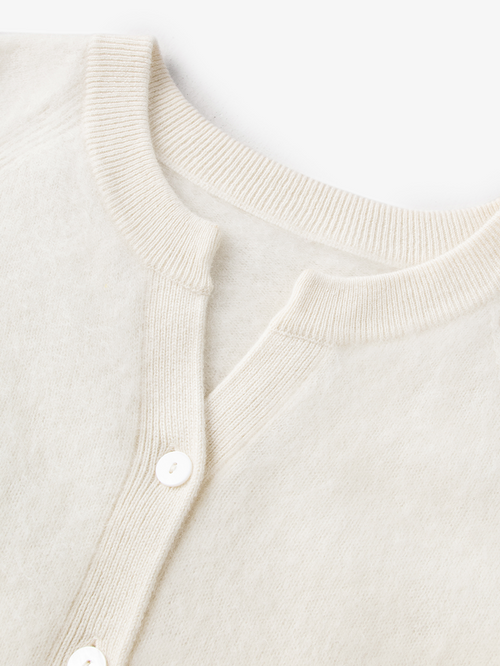 Load image 1 in gallery view. Pure Cashmere Cardigan - MEILLEUR MOMENT OFFICIAL STORE NEW YORK 
