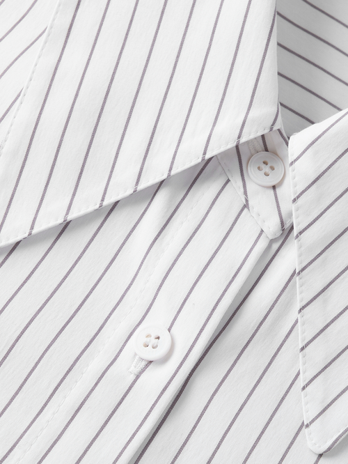 Load image 1 in gallery view. Stripe Classic Shirt - MEILLEUR MOMENT OFFICIAL STORE NEW YORK 