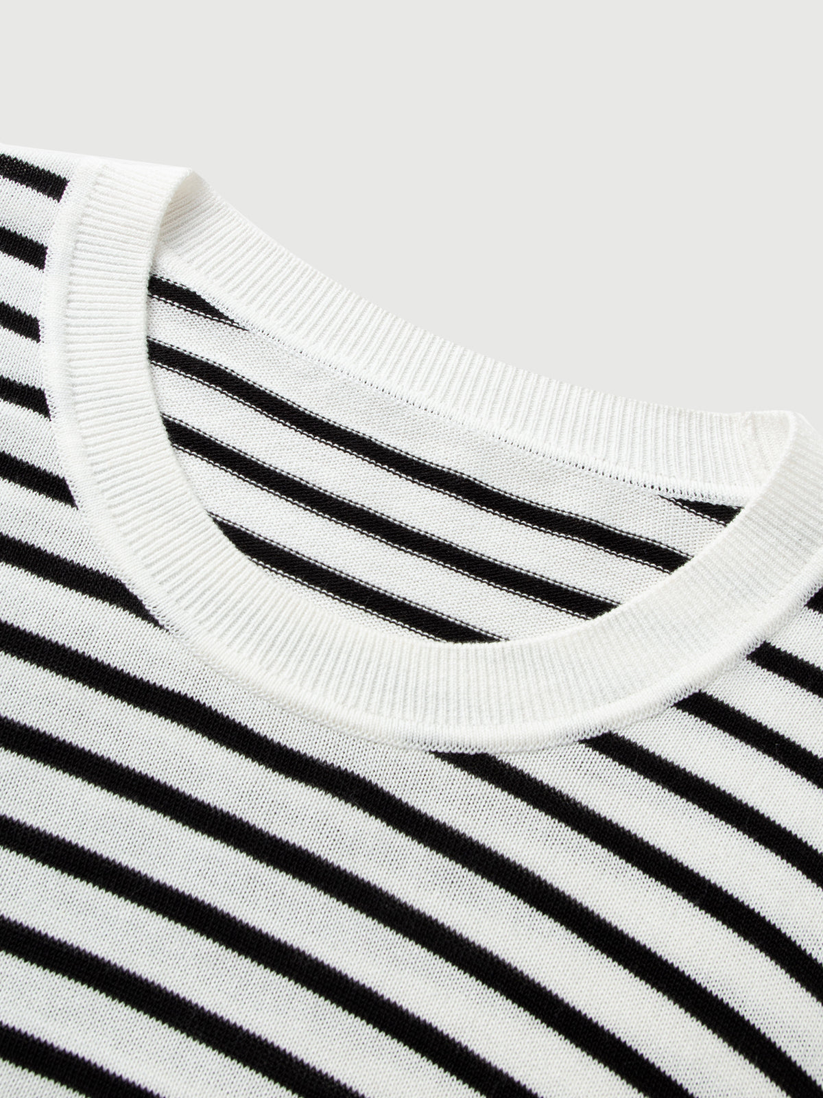 Striped Crewneck Relaxed Top