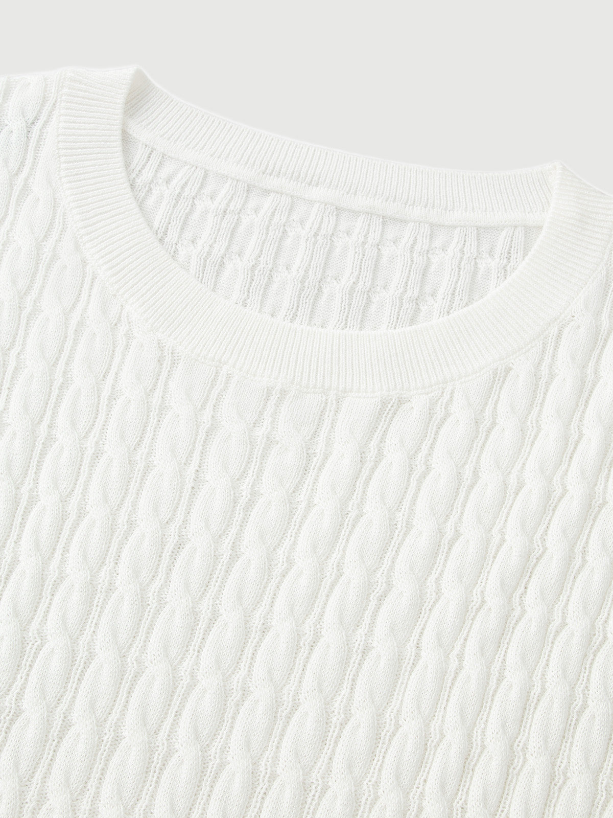 Cable Knit Top
