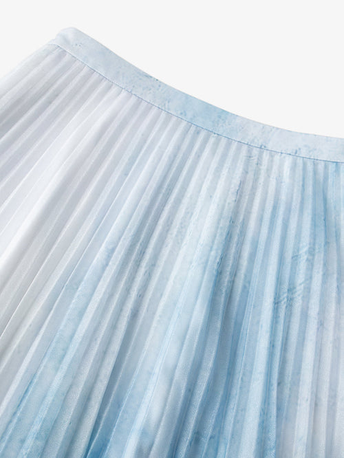 Load image 1 in gallery view. Monet Ombre Pleated Maxi Skirt