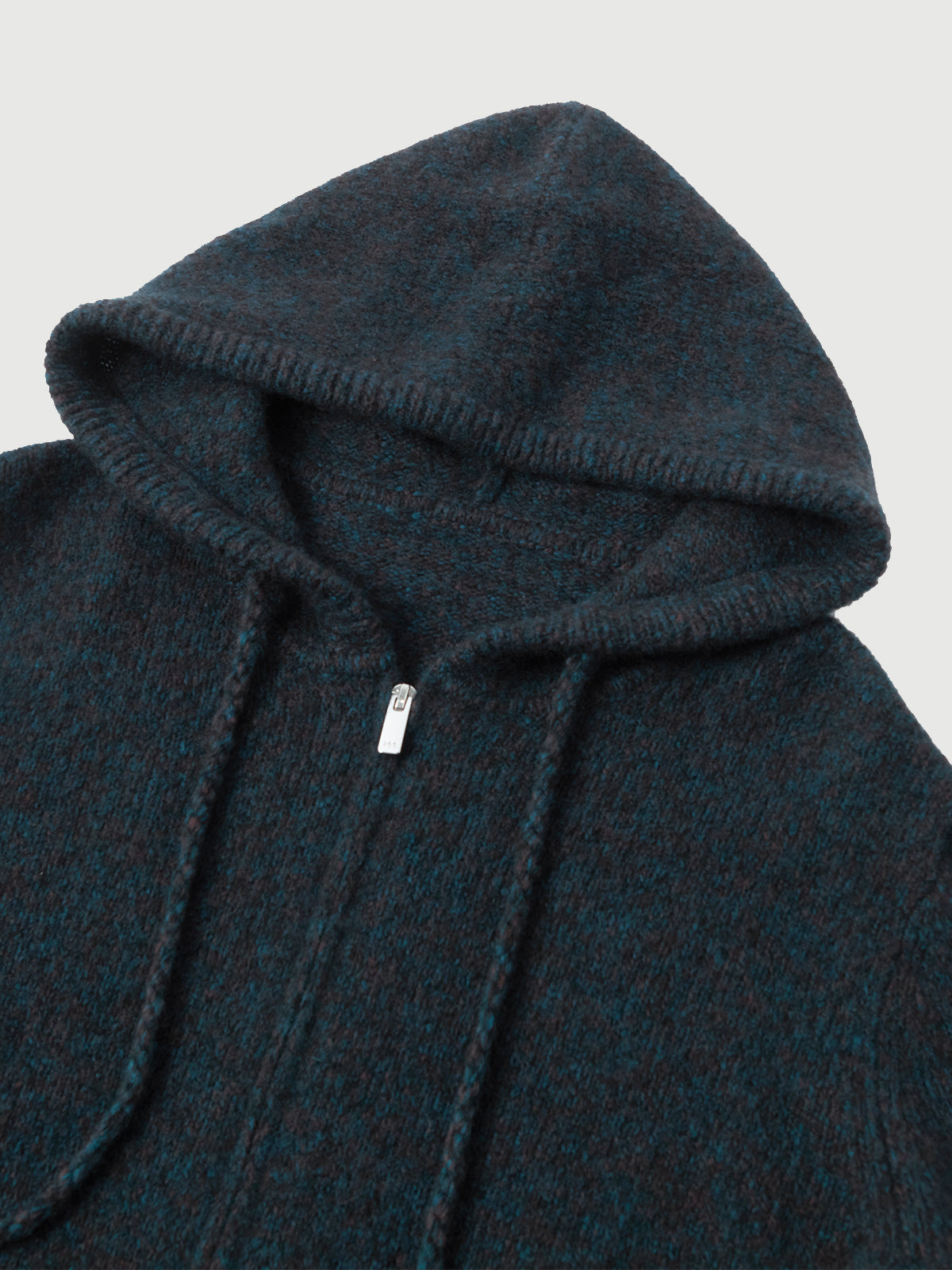 Hooded Silk-Cashmere Zip-Up Hoodie Sweater